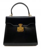 GUCCIグッチ）の古着「レディロック ハンドバッグ」｜ブラック