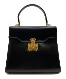 GUCCI（グッチ）の古着「レディロック ハンドバッグ」｜ブラック
