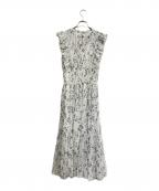 Snidelスナイデル）の古着「Sustainableフリルワンピース/スナイデル」｜ホワイト