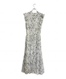 Snidel（スナイデル）の古着「Sustainableフリルワンピース/スナイデル」｜ホワイト