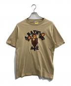 A BATHING APEアベイシングエイプ）の古着「ベビーマイロ プリントTシャツ」｜ベージュ