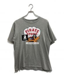 A BATHING APE（アベイシングエイプ）の古着「ベビーマイロ プリントTシャツ」｜グレー