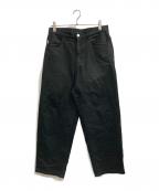 SO SHOP & HOSTELソーショップ＆ホステ）の古着「デニムパンツ」｜ブラック