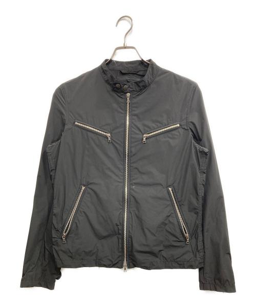 PS Paul Smith（ＰＳポールスミス）PS Paul Smith (ＰＳポールスミス) シェル ライダースジャケット ブラック サイズ:Ｍの古着・服飾アイテム