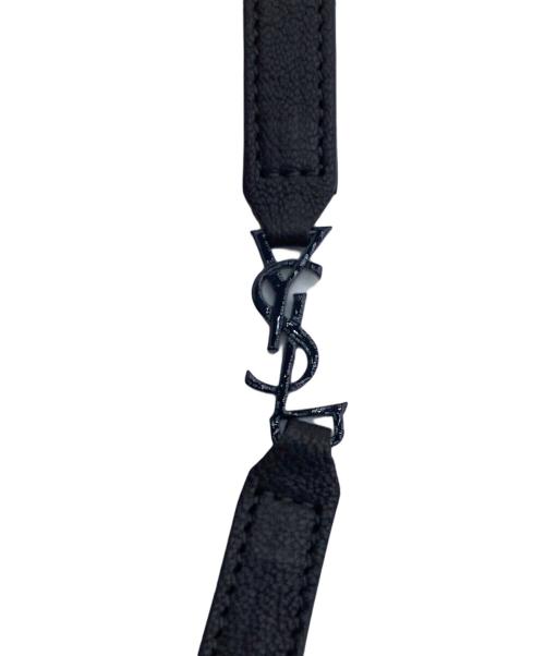 Saint Laurent Paris（サンローランパリ）Saint Laurent Paris (サンローランパリ) ダブルラップブレスレット ブラックの古着・服飾アイテム