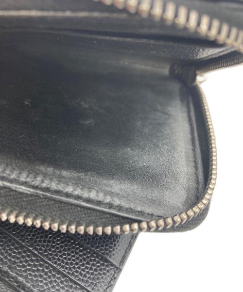 Saint Laurent Paris（サンローランパリ）Saint Laurent Paris (サンローランパリ) L字ウォレット ブラックの古着・服飾アイテム
