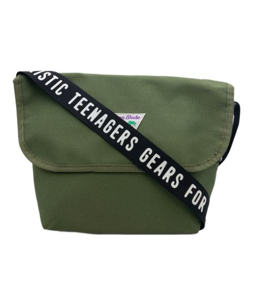 HUMAN MADE（ヒューマンメイド）HUMAN MADE (ヒューマンメイド) Small Messenger Bag グリーンの古着・服飾アイテム