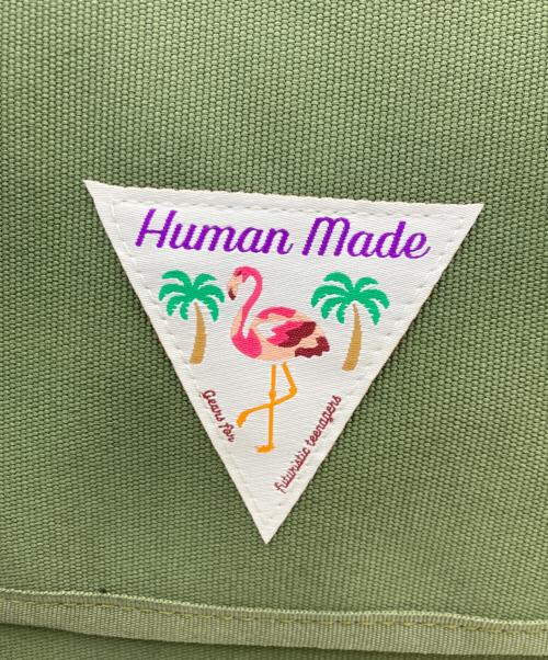 HUMAN MADE（ヒューマンメイド）HUMAN MADE (ヒューマンメイド) Small Messenger Bag グリーンの古着・服飾アイテム