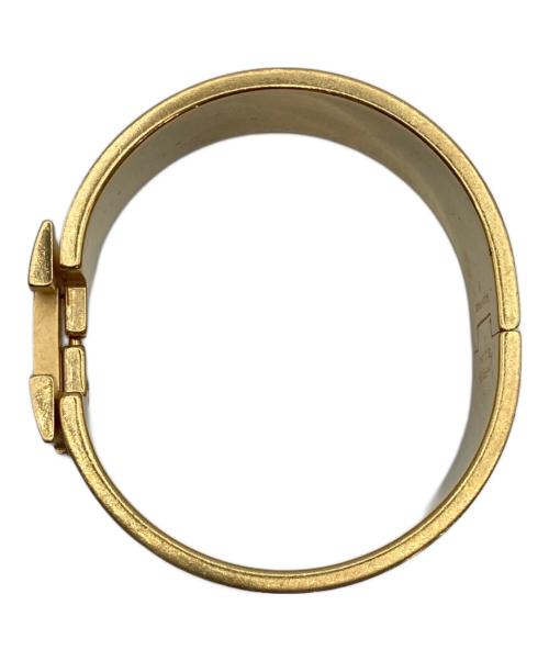 HERMES（エルメス）HERMES (エルメス) クリッククラック H ブレスレット ブラック×ゴールドの古着・服飾アイテム