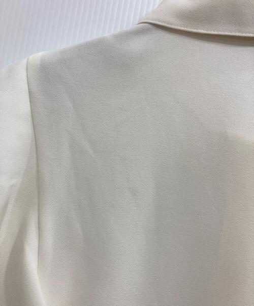 theory（セオリー）theory (セオリー) PRIME GGT BD RUFFLE TOP/ラッフルスリーブブラウス アイボリー サイズ:Sの古着・服飾アイテム