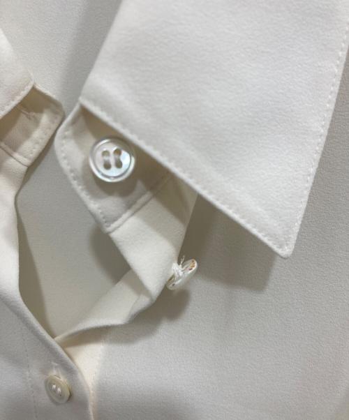 theory（セオリー）theory (セオリー) PRIME GGT BD RUFFLE TOP/ラッフルスリーブブラウス アイボリー サイズ:Sの古着・服飾アイテム