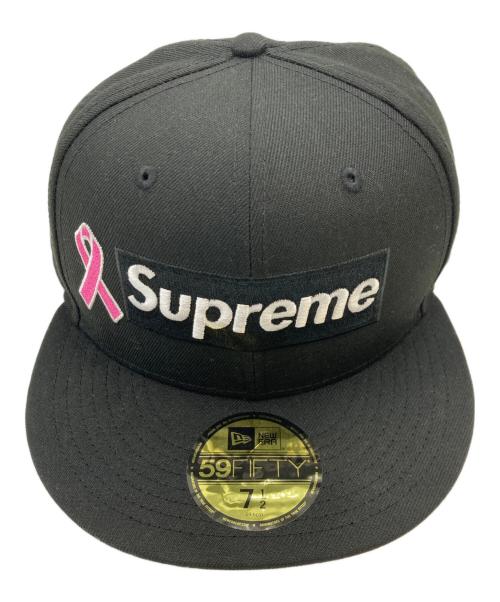 SUPREME（シュプリーム）SUPREME (シュプリーム) New Era (ニューエラ) Breast Cancer Awareness Box Logo ブラック サイズ:7 1/2の古着・服飾アイテム
