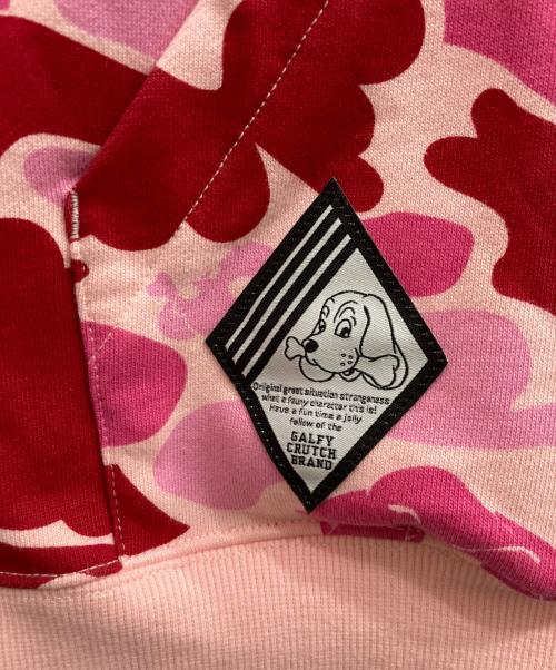 GALFY（ガルフィー）GALFY (ガルフィー) ガルフィーカモノースリパーカー ピンク サイズ:XLの古着・服飾アイテム