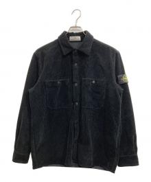 STONE ISLAND（ストーンアイランド）の古着「ポケット＆スナップボタン オーバーシャツ」｜ブラック