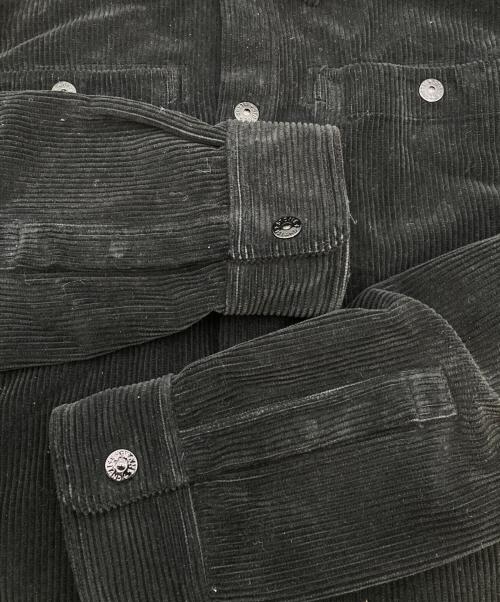 STONE ISLAND（ストーンアイランド）STONE ISLAND (ストーンアイランド) ポケット＆スナップボタン オーバーシャツ ブラック サイズ:Ｍの古着・服飾アイテム