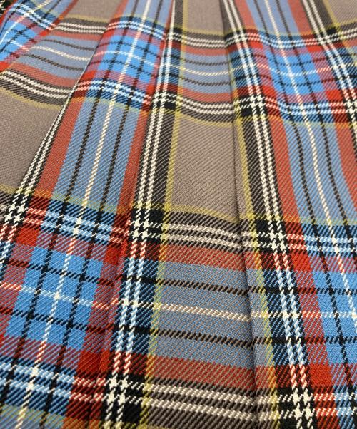 Burberry's（バーバリーズ）Burberry's (バーバリーズ) 金釦チェックスカート ブラウン サイズ:11ARの古着・服飾アイテム