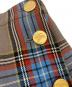 中古・古着 Burberry's (バーバリーズ) 金釦チェックスカート ブラウン サイズ:11AR：5000円