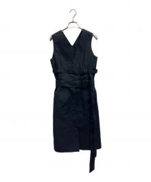 MACKINTOSH×LE KILT（マッキントッシュ×ルキルト）の古着「ゴム引き ドレス」｜ネイビー