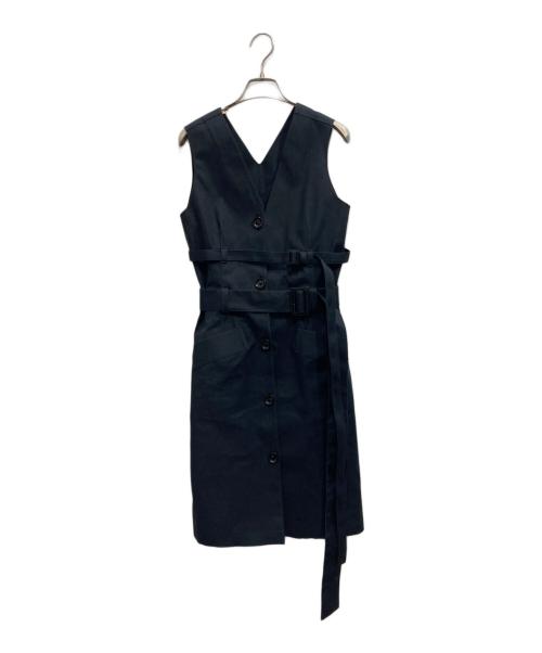 MACKINTOSH（マッキントッシュ）MACKINTOSH (マッキントッシュ) LE KILT (ルキルト) ゴム引き ドレス ネイビー サイズ:8の古着・服飾アイテム