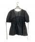 MAISON SPECIAL (メゾンスペシャル) Sheer Jacquard 2way Puff Sleeve Top ブラック サイズ:M：7000円