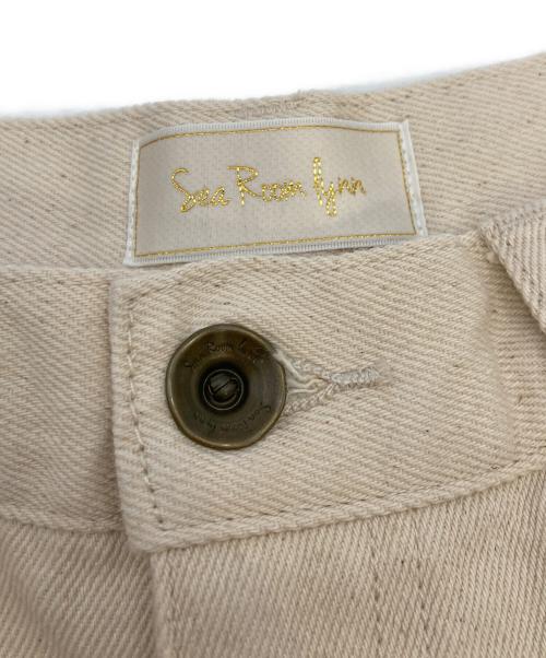 Sea Room lynn（シールームリン）Sea Room lynn (シールームリン) グラデーションデニムパンツ ホワイト×ピンク サイズ:24inch 未使用品の古着・服飾アイテム