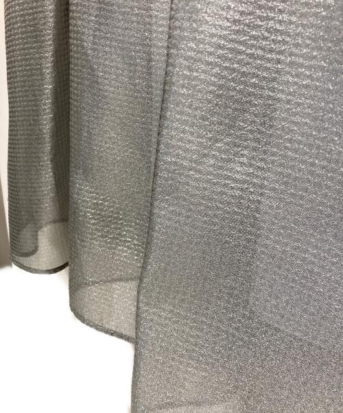 UNITED ARROWS（ユナイテッドアローズ）UNITED ARROWS (ユナイテッドアローズ) スケルトンシャインジャガードスカート グレー サイズ:38の古着・服飾アイテム