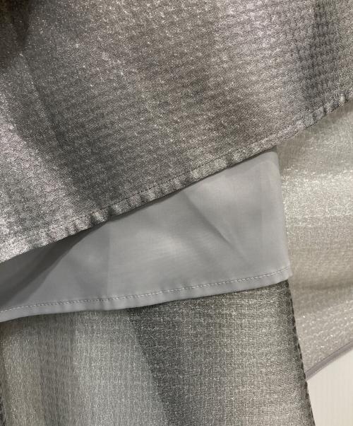 UNITED ARROWS（ユナイテッドアローズ）UNITED ARROWS (ユナイテッドアローズ) スケルトンシャインジャガードスカート グレー サイズ:38の古着・服飾アイテム