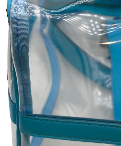 bio wear（バイオウェア）bio wear (バイオウェア) BEACH BOSTON BAG/ビーチ　ボストン　バッグ クリア×ライトブルーの古着・服飾アイテム