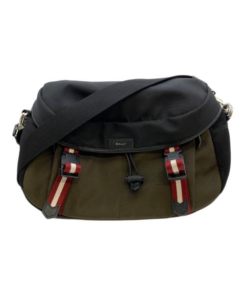 BALLY（バリー）BALLY (バリー) Code メッセンジャーバッグ ブラック×オリーブの古着・服飾アイテム