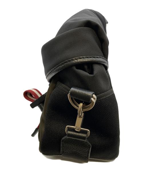 BALLY（バリー）BALLY (バリー) Code メッセンジャーバッグ ブラック×オリーブの古着・服飾アイテム