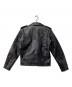 HORN WORKS (ホーンワークス) バッファローレザー ダブルライダースジャケット ブラック サイズ:M：12000円