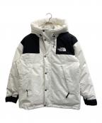 THE NORTH FACEザ ノース フェイス）の古着「マウンテン ダウンジャケット/MOUNTAIN DOWN JACKET」｜ホワイト×ブラック