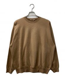 AURALEE（オーラリー）の古着「ELASTIC HIGH GAUGE SWEAT P/O」｜ブラウン