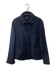 tricot COMME des GARCONS（トリココムデギャルソン）の古着「バックギャザー テーラードジャケット」｜ネイビー