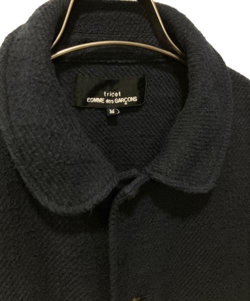 tricot COMME des GARCONS（トリココムデギャルソン）tricot COMME des GARCONS (トリココムデギャルソン) バックギャザー テーラードジャケット ネイビー サイズ:Mの古着・服飾アイテム