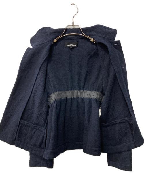 tricot COMME des GARCONS（トリココムデギャルソン）tricot COMME des GARCONS (トリココムデギャルソン) バックギャザー テーラードジャケット ネイビー サイズ:Mの古着・服飾アイテム
