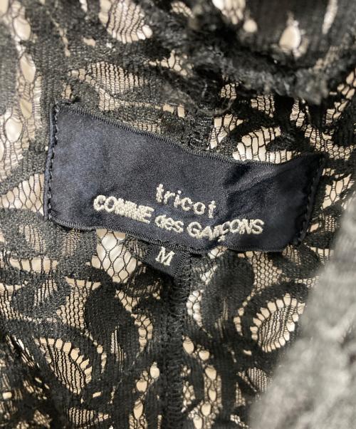 tricot COMME des GARCONS（トリココムデギャルソン）tricot COMME des GARCONS (トリココムデギャルソン) レース切替 ノースリーブワンピース ブラック サイズ:Mの古着・服飾アイテム