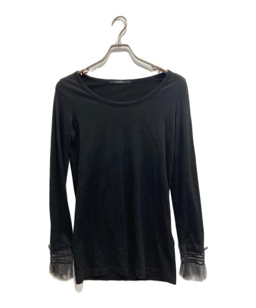LIMI feu（リミフゥ）LIMI feu (リミフゥ) RUFFLED CUFF T ブラック サイズ:Sの古着・服飾アイテム