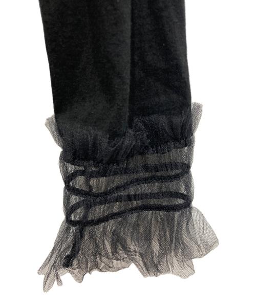 LIMI feu（リミフゥ）LIMI feu (リミフゥ) RUFFLED CUFF T ブラック サイズ:Sの古着・服飾アイテム