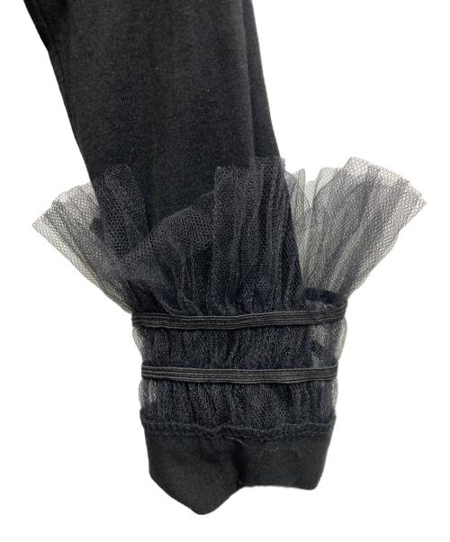 LIMI feu（リミフゥ）LIMI feu (リミフゥ) RUFFLED CUFF T ブラック サイズ:Sの古着・服飾アイテム