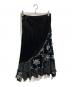 tricot COMME des GARCONS (トリココムデギャルソン) フラワープリント ベロア切替スカート ブラック サイズ:SIZE Free：10000円