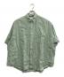 Graphpaper（グラフペーパー）の古着「Color-Nep Oxford S/S B.D Shirt/カラーネップ オックスフォード S/S ボタンダウンシャツ」｜グリーン