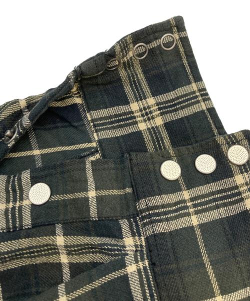 RRL（ダブルアールエル）RRL (ダブルアールエル) チェックウエスタンネルシャツ ネイビー サイズ:Ｍの古着・服飾アイテム