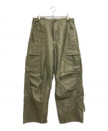 NIGEL CABOURN（ナイジェルケーボン）の古着「ARMY CARGO PANTS／アーミー　カーゴパンツ」｜グリーン