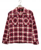 RRLダブルアールエル）の古着「プラッド フランネル キャンプ シャツ」｜ピンク