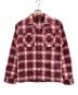 RRL（ダブルアールエル）の古着「プラッド フランネル キャンプ シャツ」｜ピンク