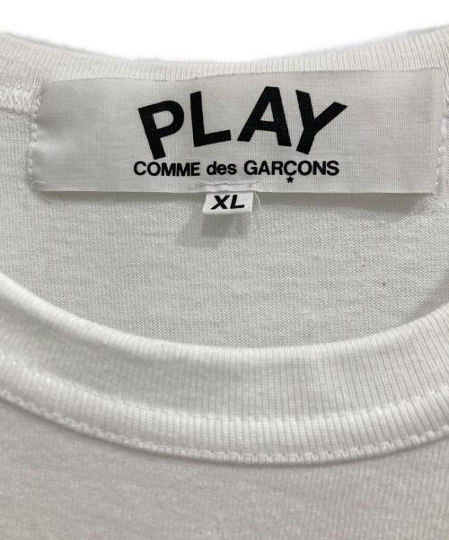 PLAY COMME des GARCONS（プレイコムデギャルソン）PLAY COMME des GARCONS (プレイコムデギャルソン) ハートワッペンTシャツ ホワイト サイズ:XLの古着・服飾アイテム