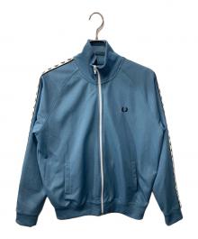 FRED PERRY（フレッドペリー）の古着「Taped Track Jacket/テープド トラックジャケット」｜グリーン