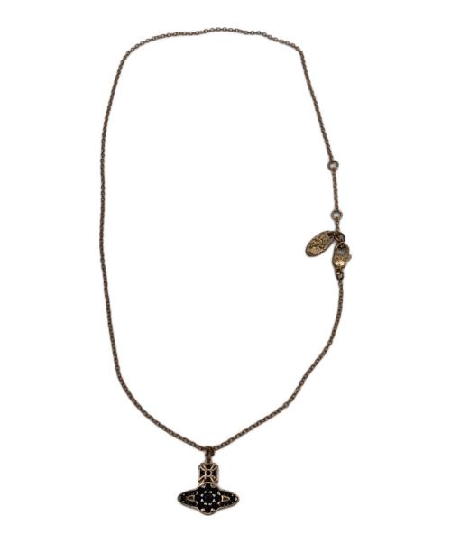 Vivienne Westwood（ヴィヴィアンウエストウッド）Vivienne Westwood (ヴィヴィアンウエストウッド) オーブネックレス ゴールドの古着・服飾アイテム