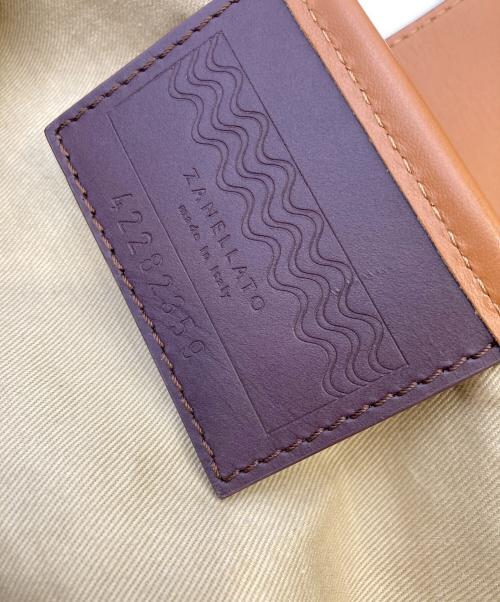 zanellato（ザネラート）ZANELLATO (ザネラート) レザーキャンバストートバッグ ブラウン×ベージュの古着・服飾アイテム